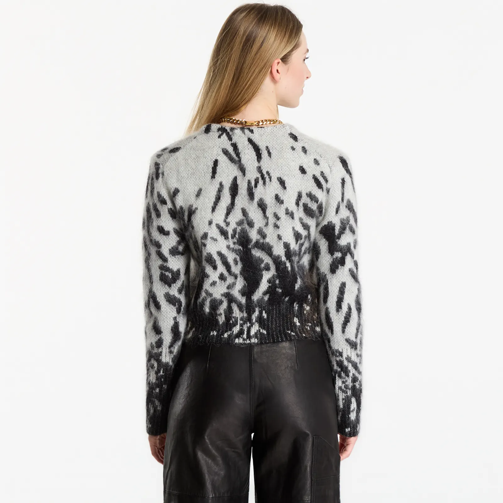 Puloveri AllSaints Tabby Cardigan Black/ Chalk White