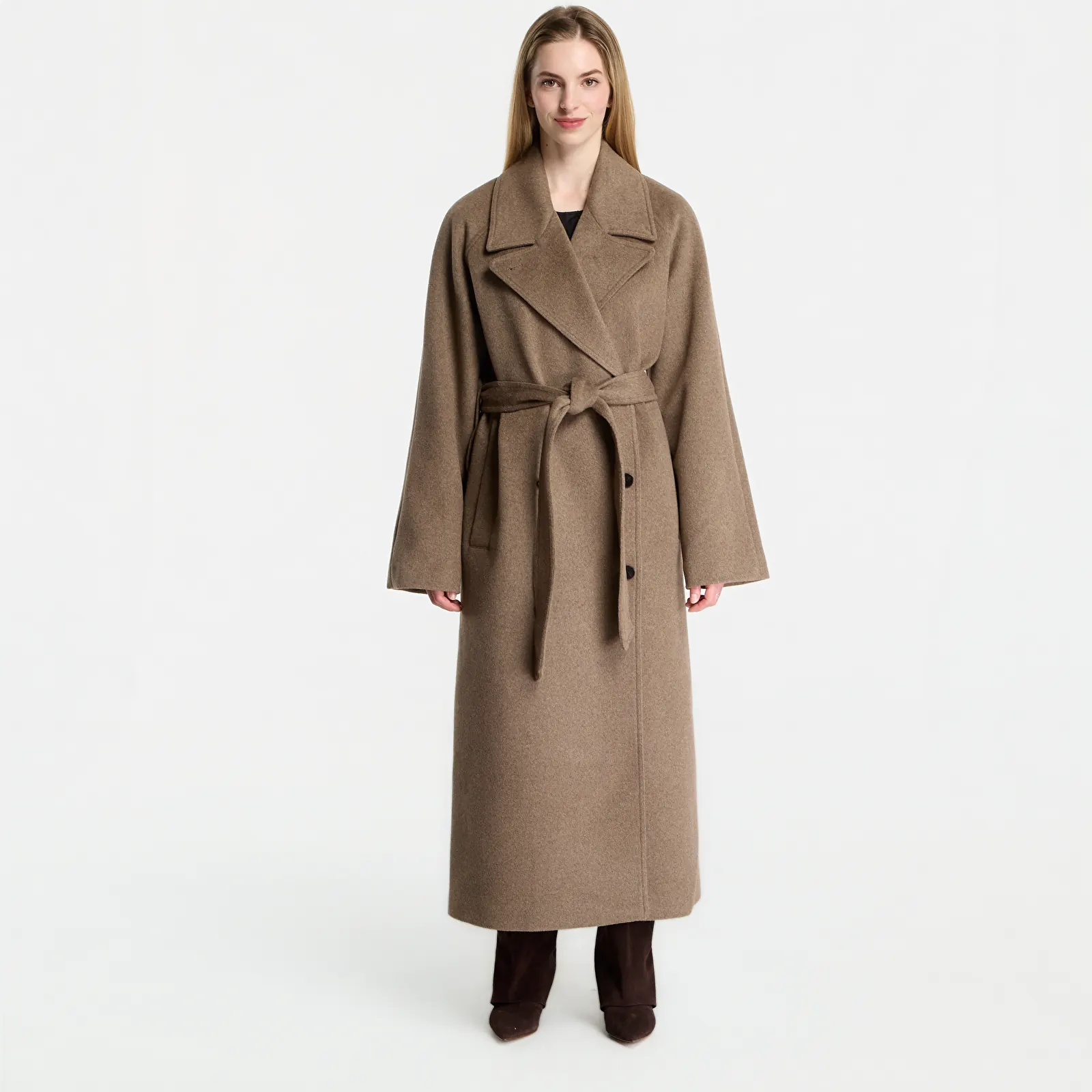 Палта Samsøe Samsøe Sahannen Coat Lead Gray Mel.