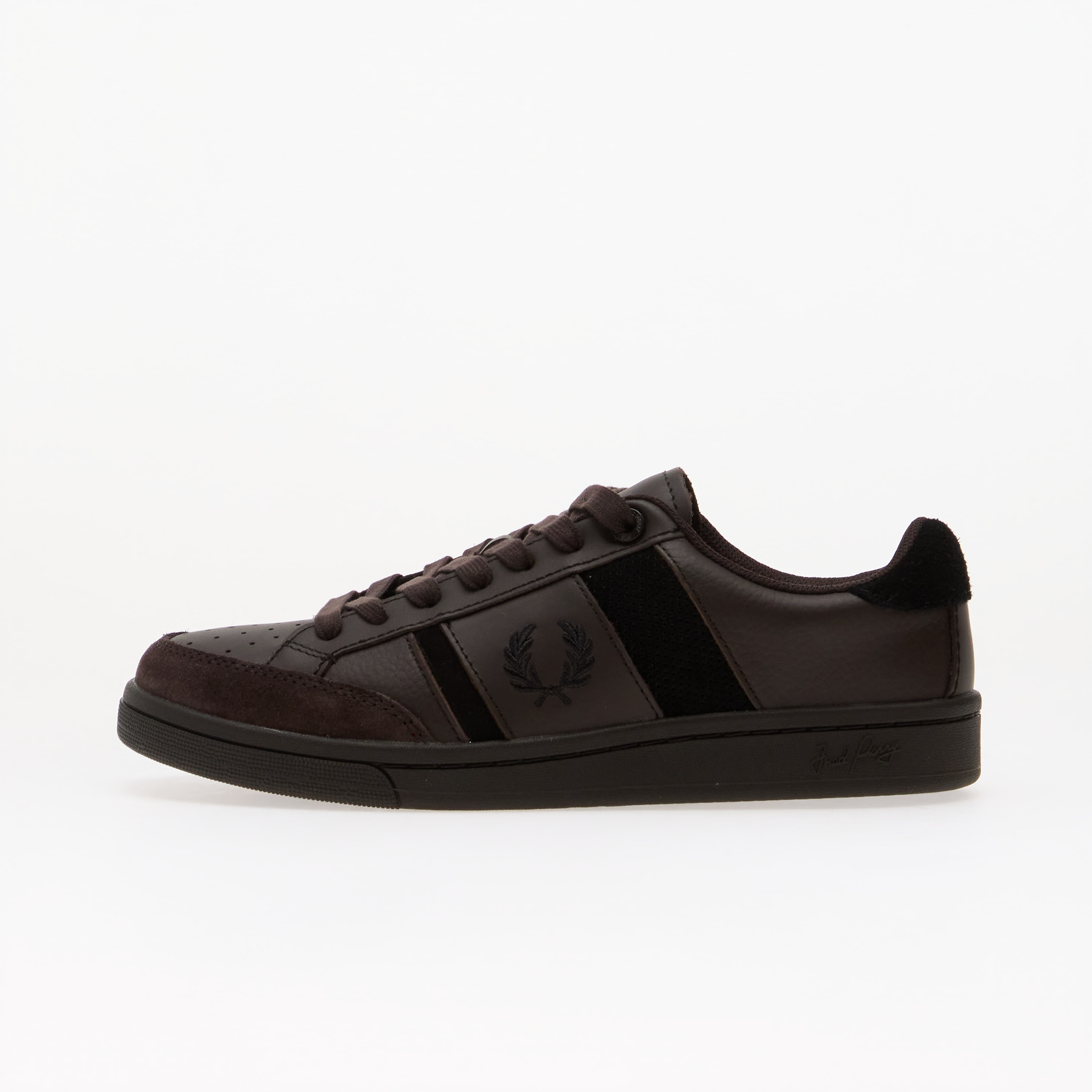 Tenisky FRED PERRY B725 Leather/ Suede Rich Brown
