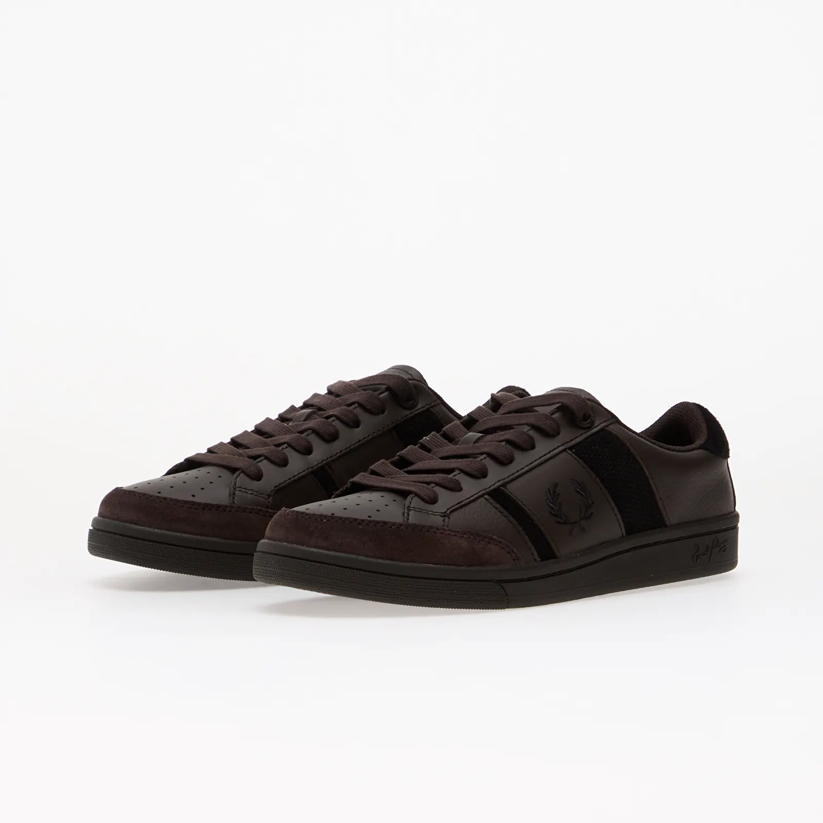 Чоловічі кросівки FRED PERRY B725 Leather/ Suede Rich Brown