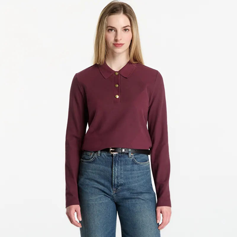 T-shirt Gant Argyle Ls Polo Darkened Wine