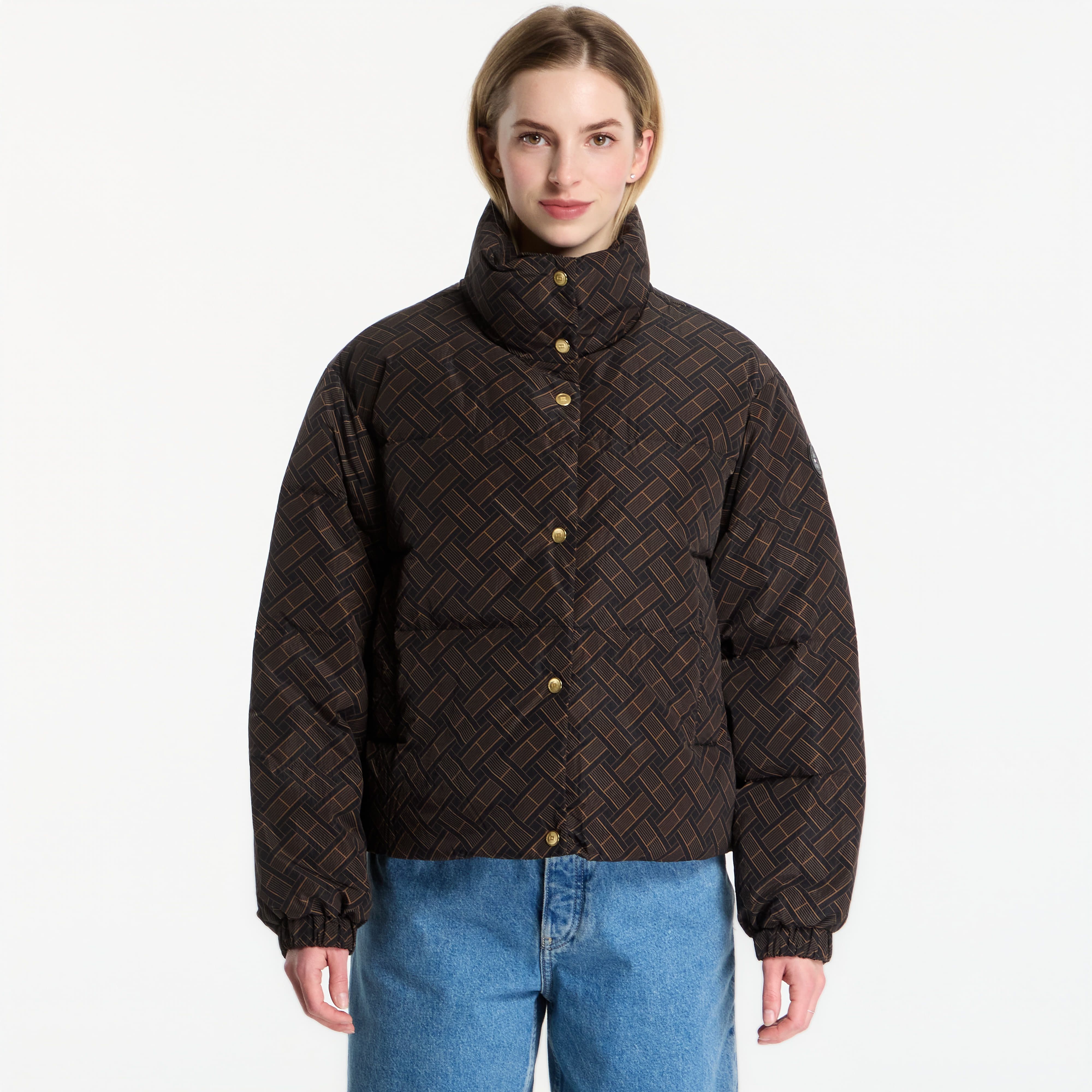 Яке Tommy Hilfiger Down Monogram Puffer Black Line Brick Flag L