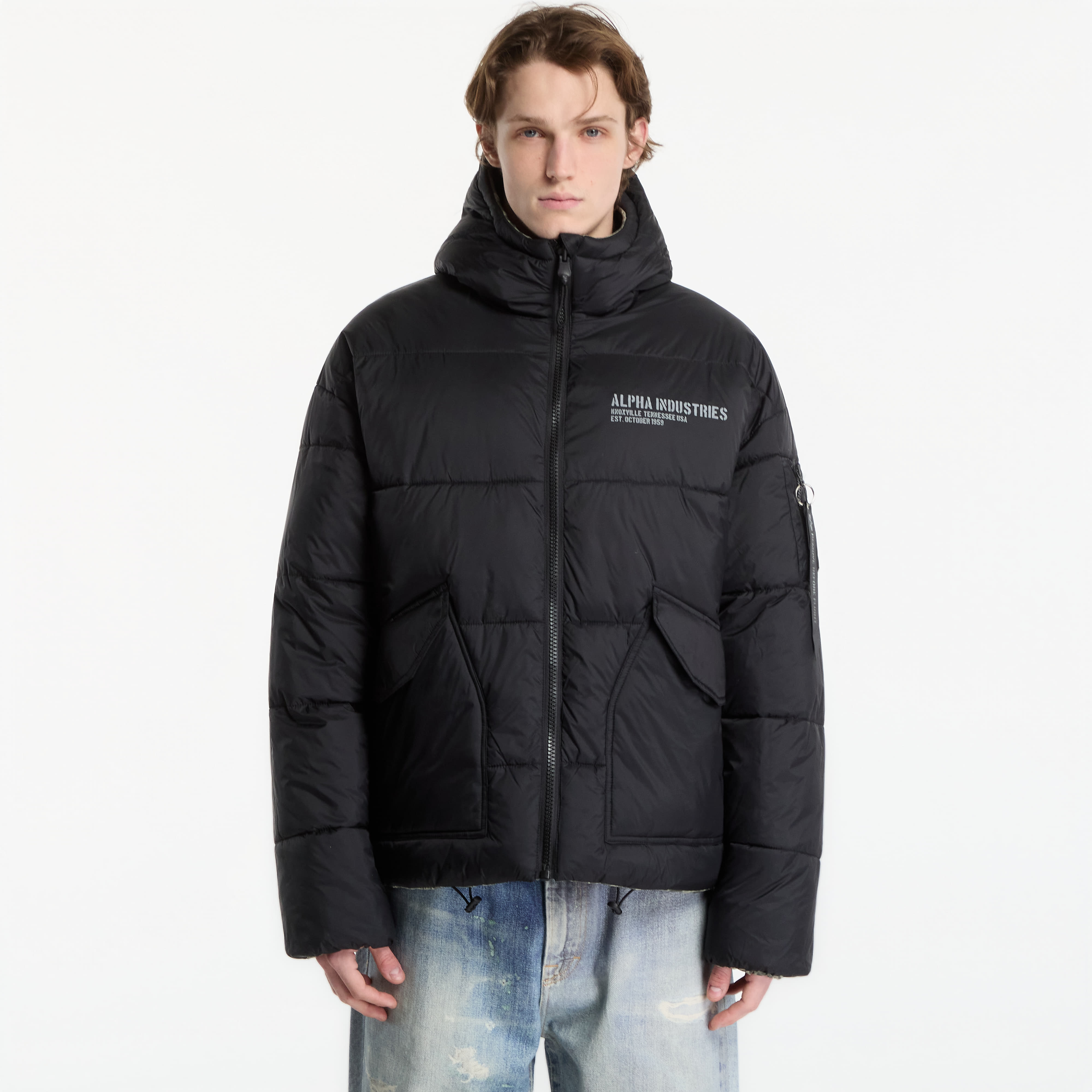 Яке Alpha Industries Reversible Puffer Unisex Black XXL
