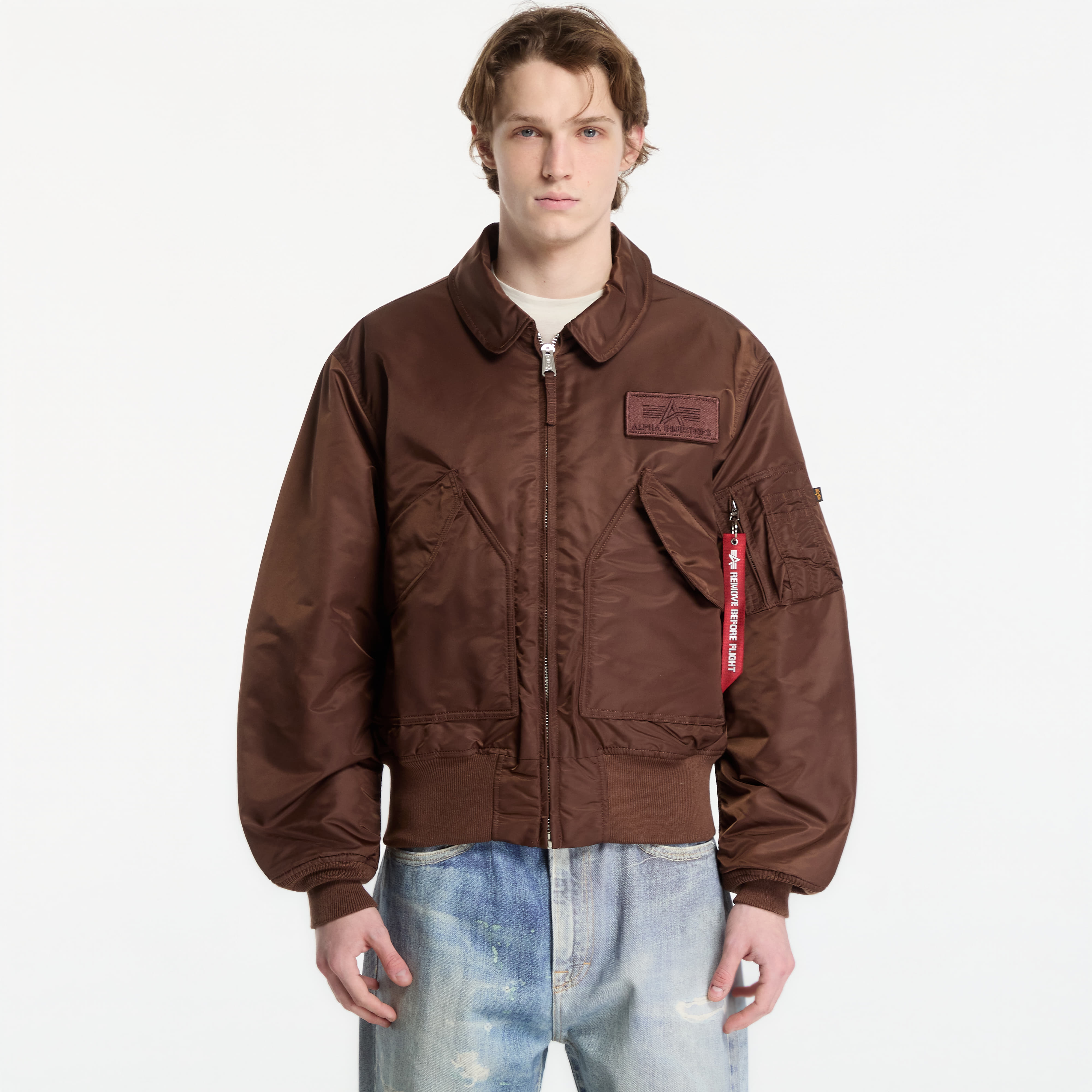 Bomber Alpha Industries CWU-45 Heritage Powder Brown S