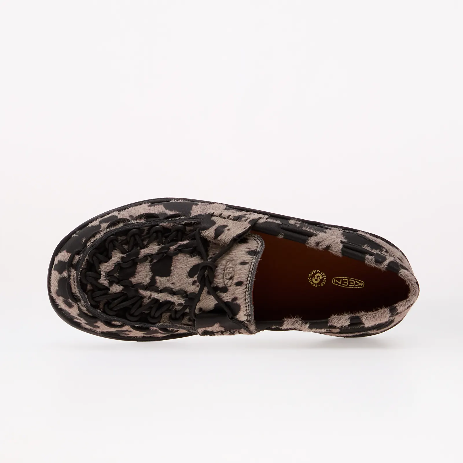 Mocassins pour femmes KEEN Uneek Loafer Women Nocturnal Cow Black