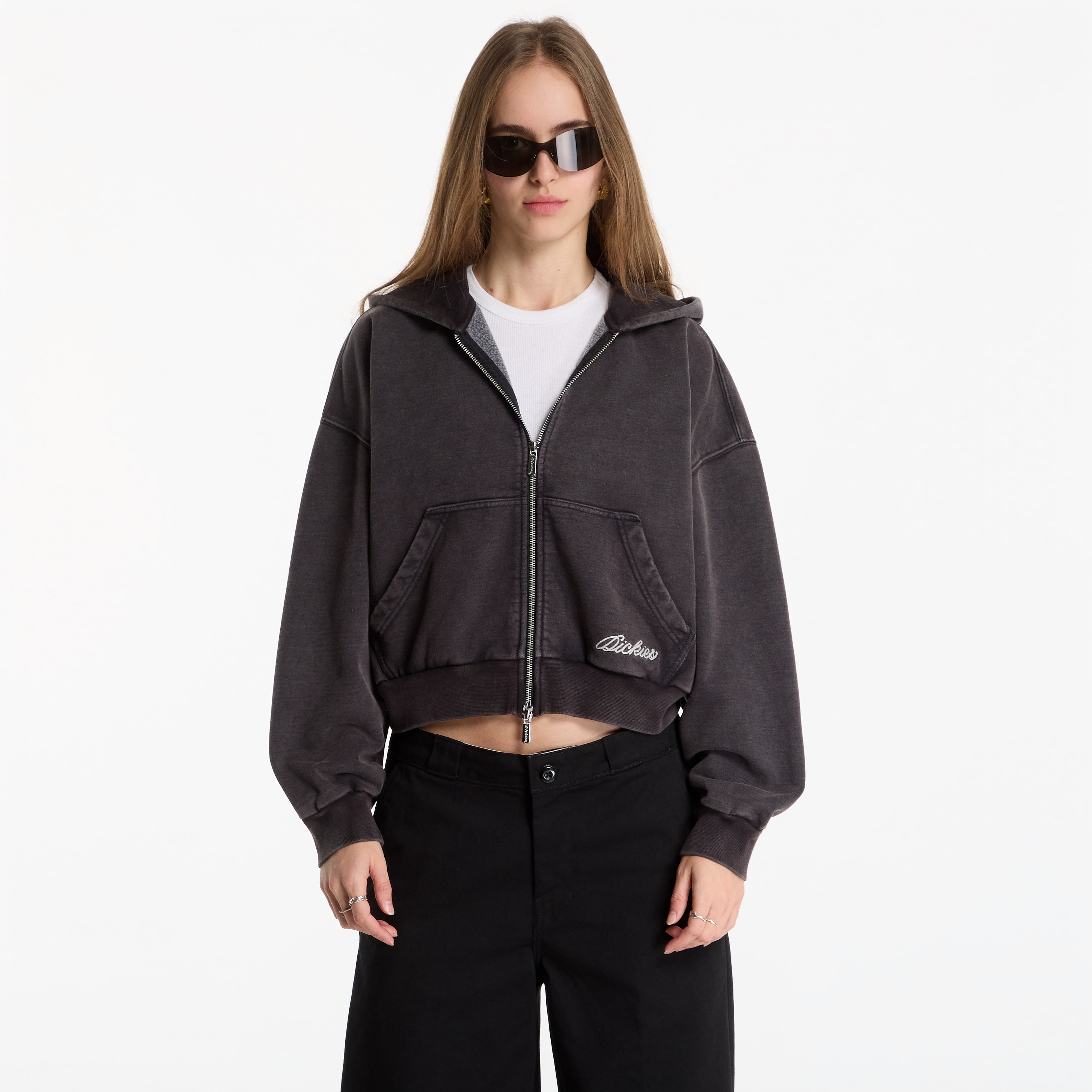 Суитшърт Dickies Baker Zipped Hoodie Black L