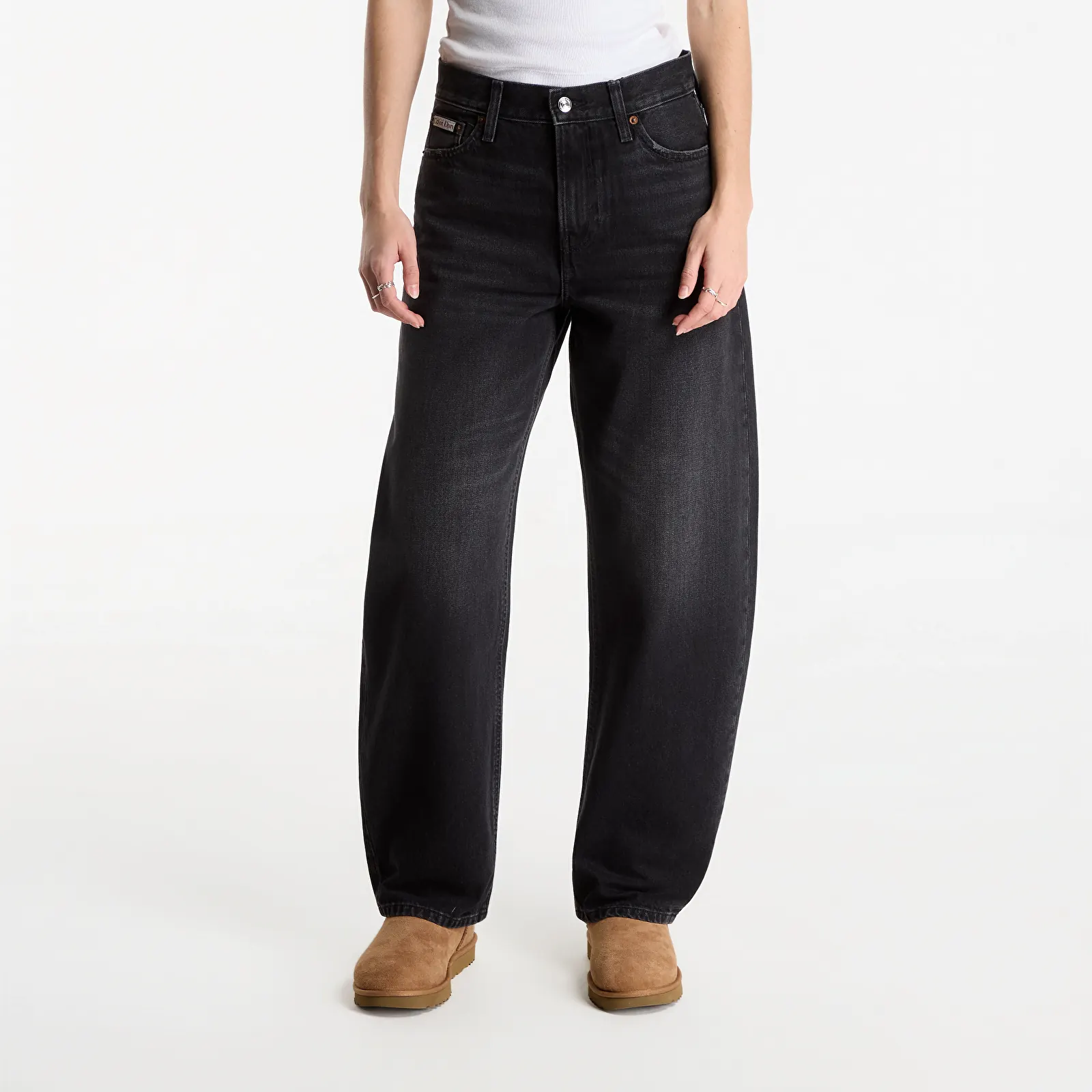 Naiste teksad Calvin Klein Jeans Relaxed Barrel Jean Evn Black