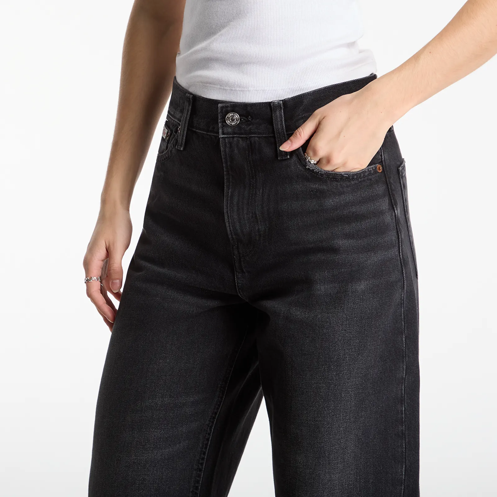 Naiste teksad Calvin Klein Jeans Relaxed Barrel Jean Evn Black