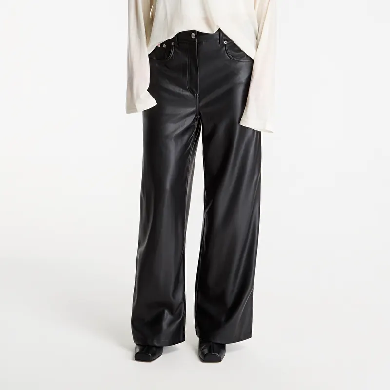Calvin Klein Jeans Faux Leather 5 Pkt P Black