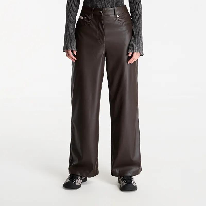 Calvin Klein Jeans Faux Leather 5 Pkt P Dark Coffee