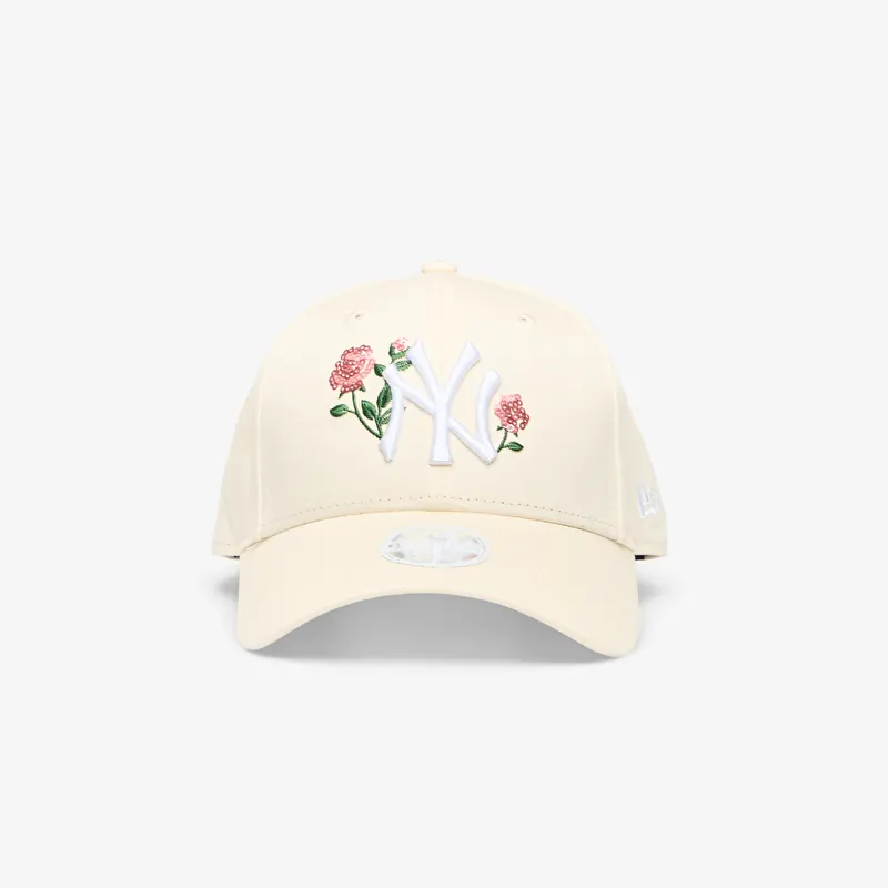 Cap New Era 9FORTY MLB Rose Sequin New York Yankees Light Caramel