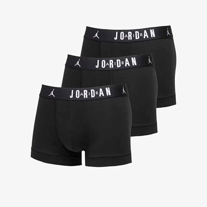 Boxerky Jordan Jhm Mens 3-Pack Flight Cotton Tru Black