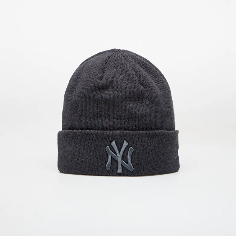 Lue New Era Knit Medium MLB League Essential Beanie New York Yankees Dark Grey