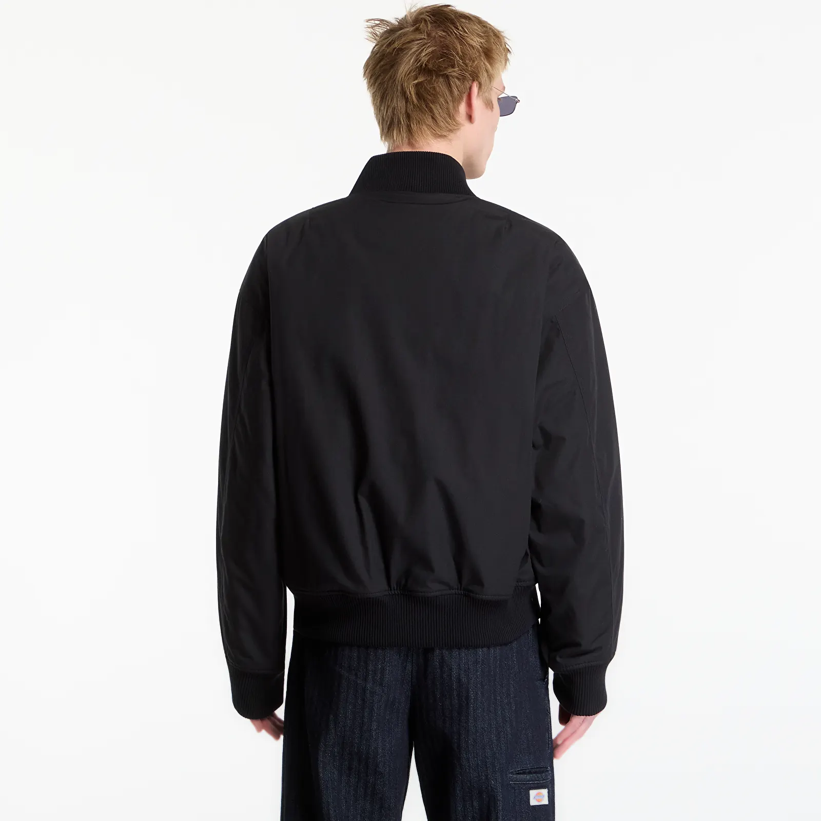 Vestes bomber homme FRED PERRY Black Canvas Bomber Jacket Black