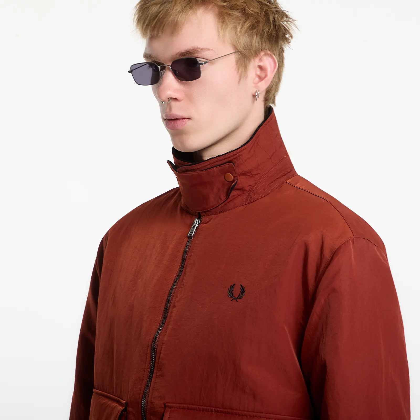 Meeste jakid FRED PERRY Nylon Caban Jacket Black