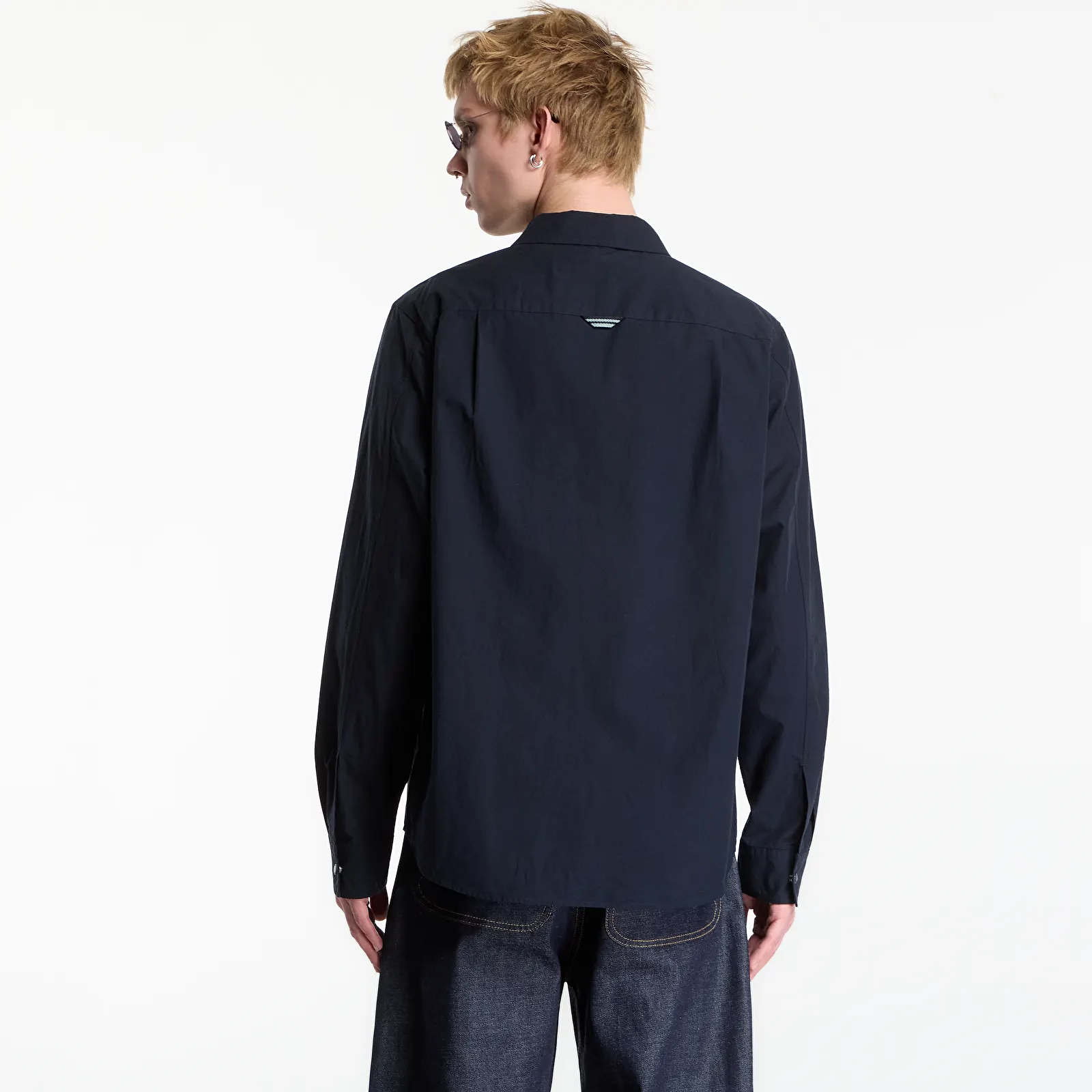 Мъжки ризи FRED PERRY Relaxed Cotton Overshirt White