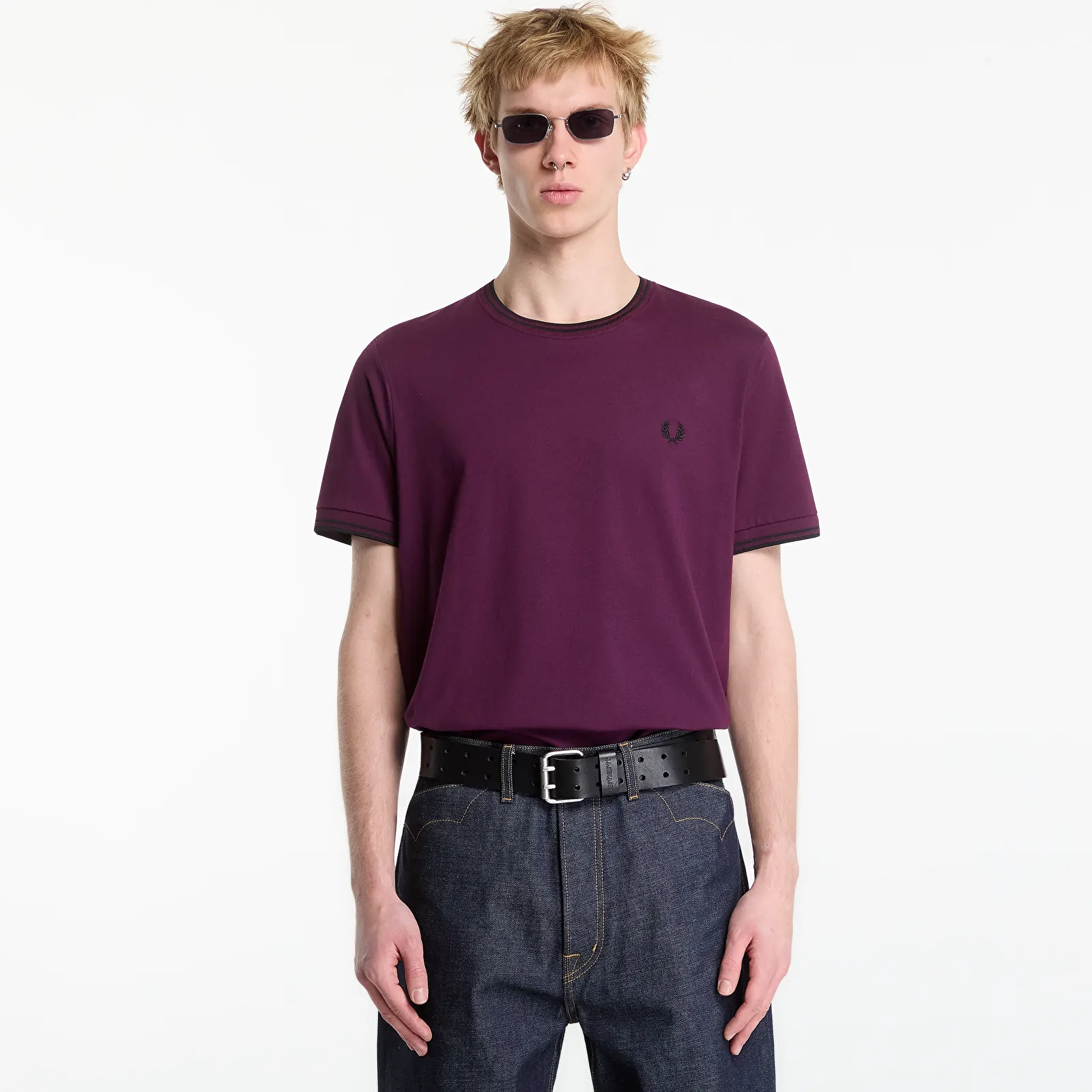 Men's T-shirts FRED PERRY Twin Tipped T-shirt White