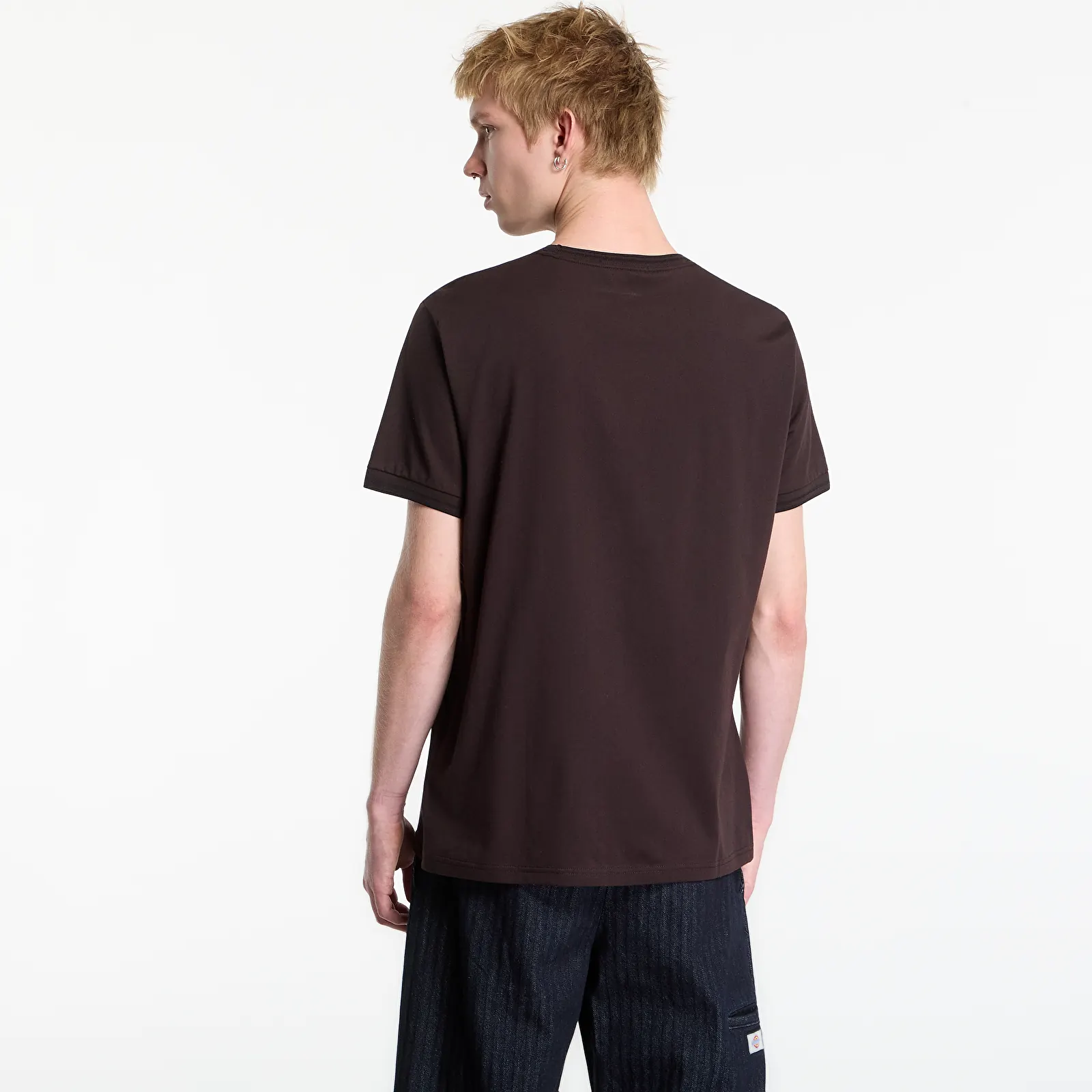 T-shirts homme FRED PERRY Twin Tipped T-shirt Brown