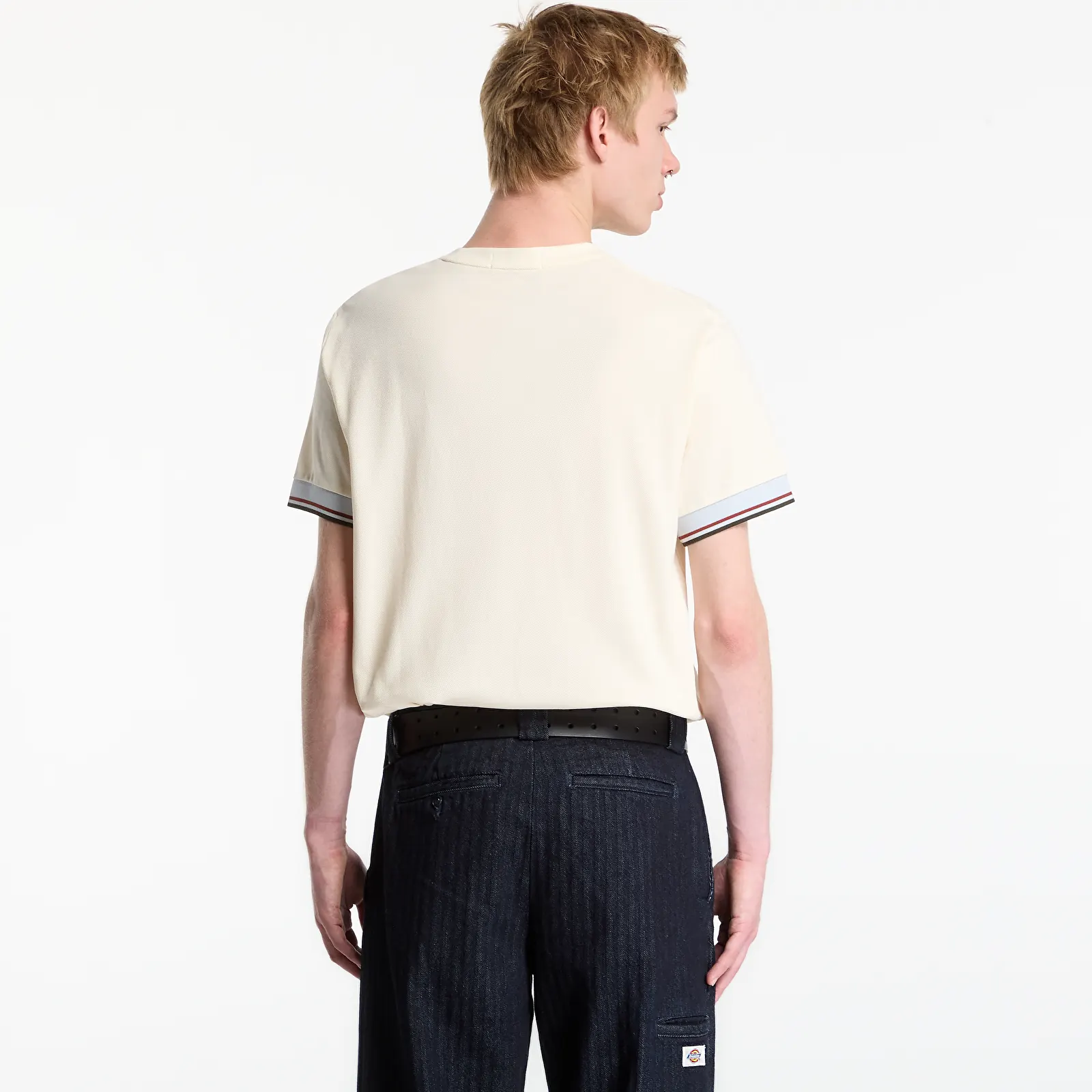 T-shirts homme FRED PERRY Twin Tipped Cuff T-shirt Dusky Blue