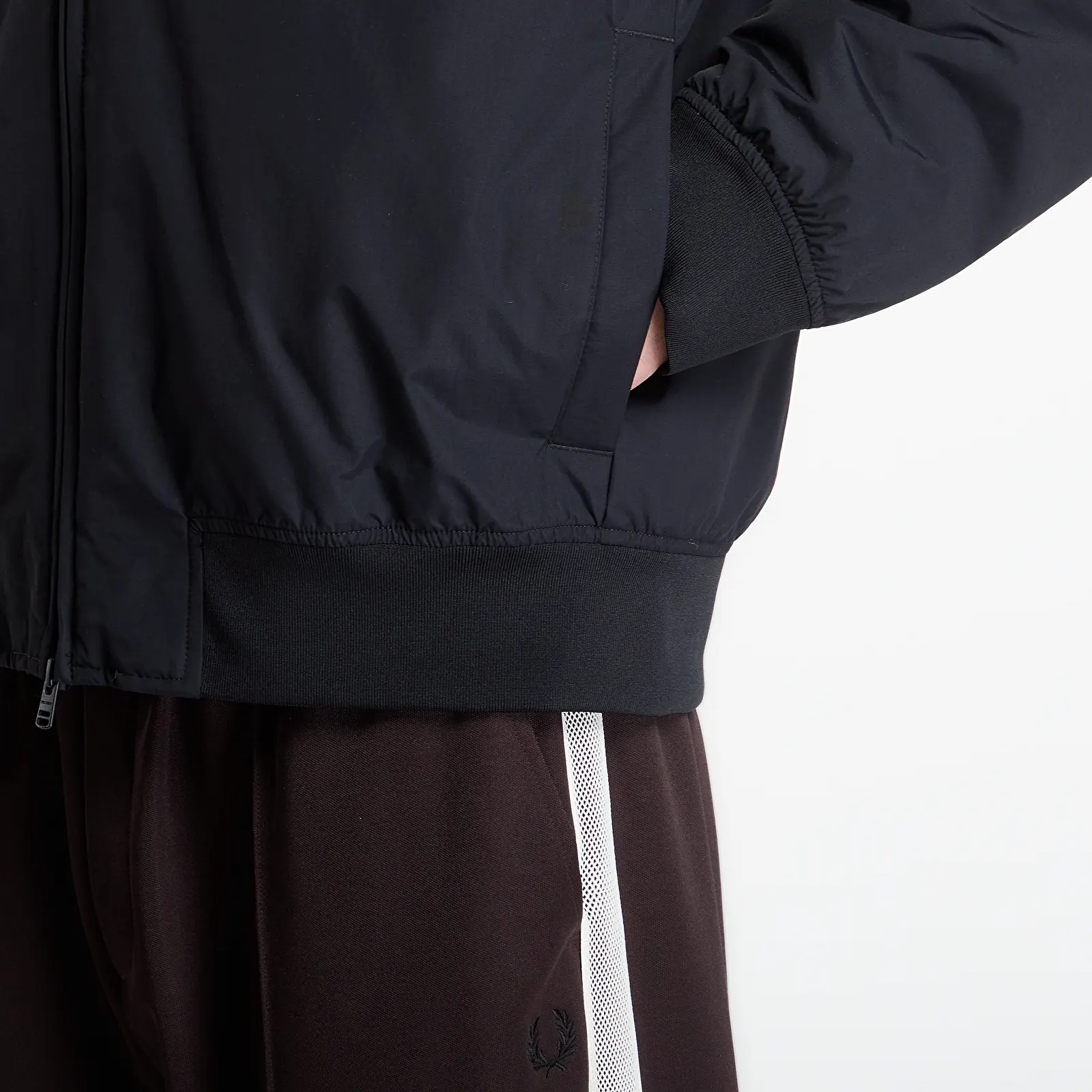 Chaquetas de hombre FRED PERRY Hooded Brentham Jacket Black