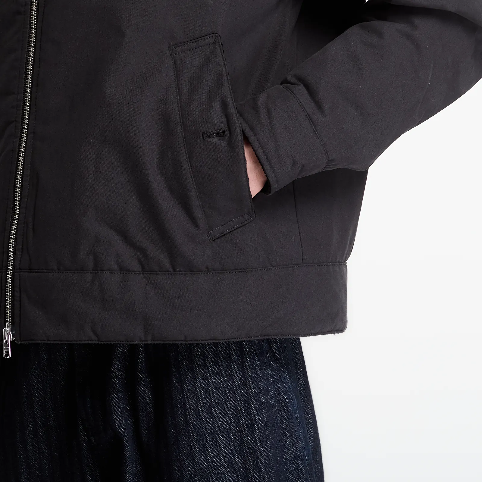 Мъжки якета FRED PERRY Cotton Caban Jacket Black