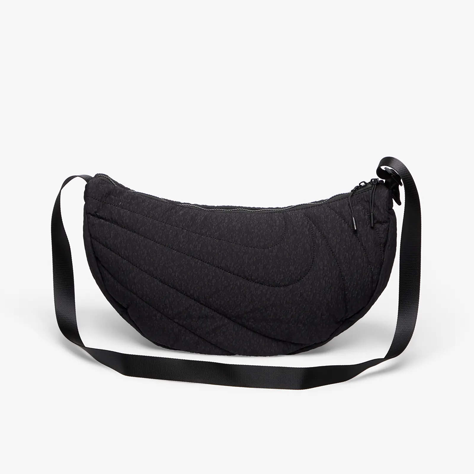 Schoudertassen voor mannen Nike Aura Crescent Crossbody Bag 11 l Black/ Black/ Sm Blk Elctrdep