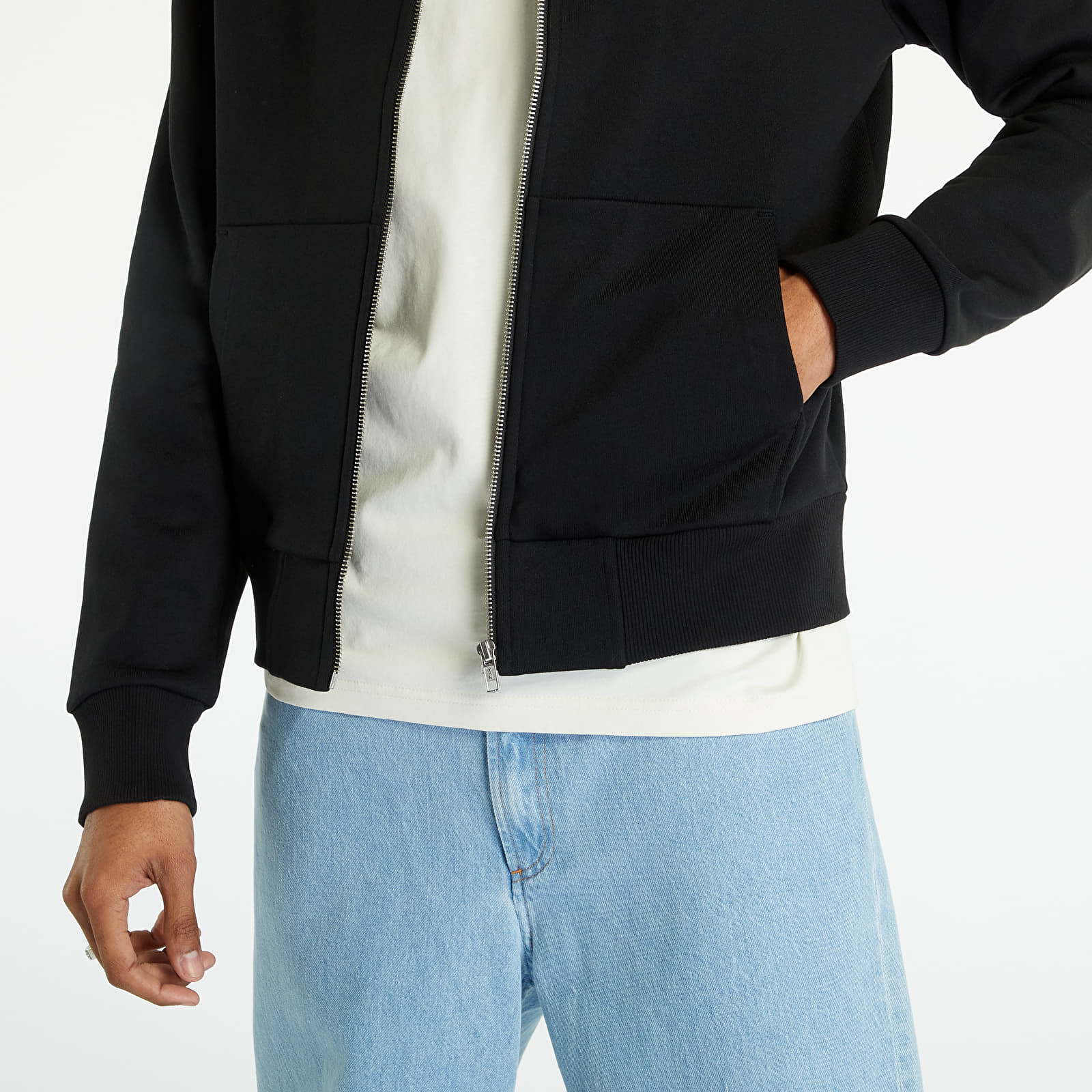 Sweatshirts FRED PERRY Zip Through Sweatshirt Black