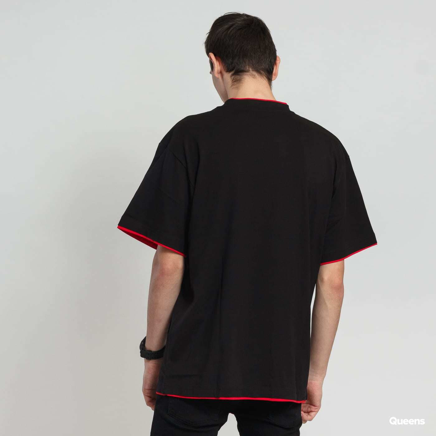 T-Shirts Urban Classics Contrast Tall Tee Black