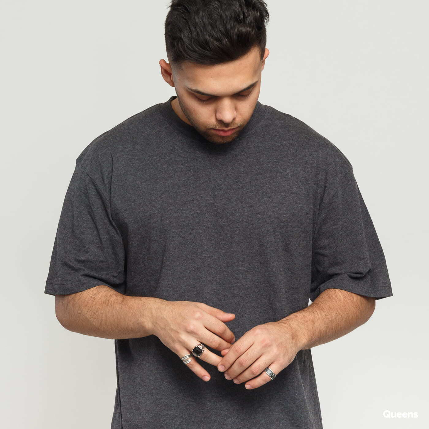 T-shirts Urban Classics Tall Tee Charcoal