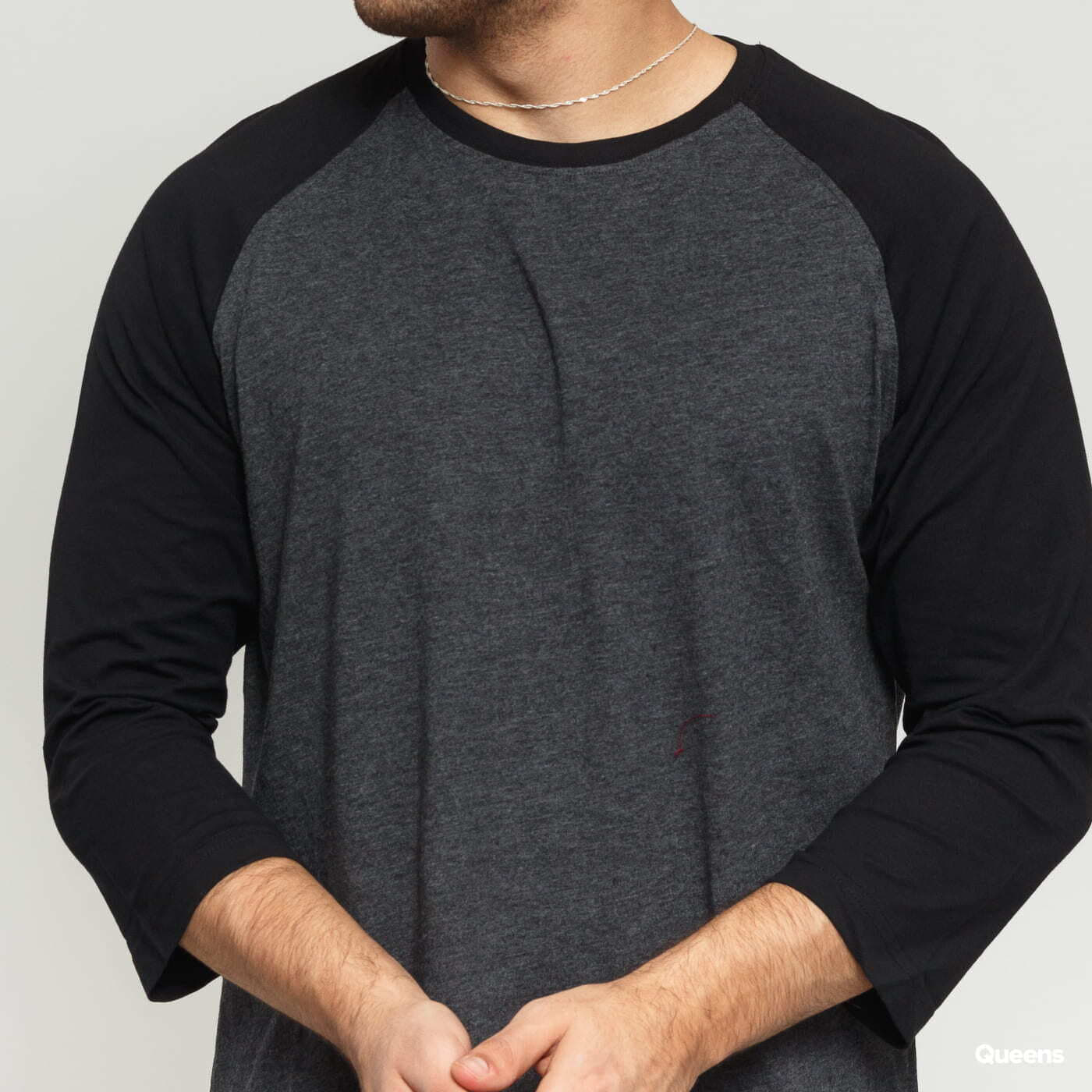 T-särgid Urban Classics Contrast 3/4 Sleeve Raglan Black