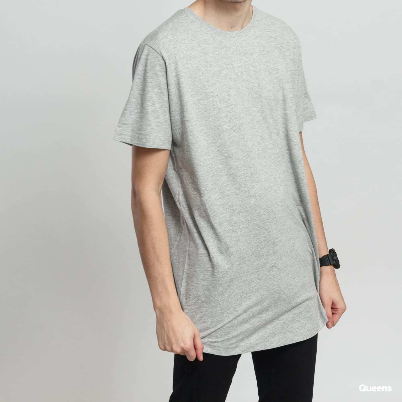 Trička Urban Classics Shaped Long Tee Grey