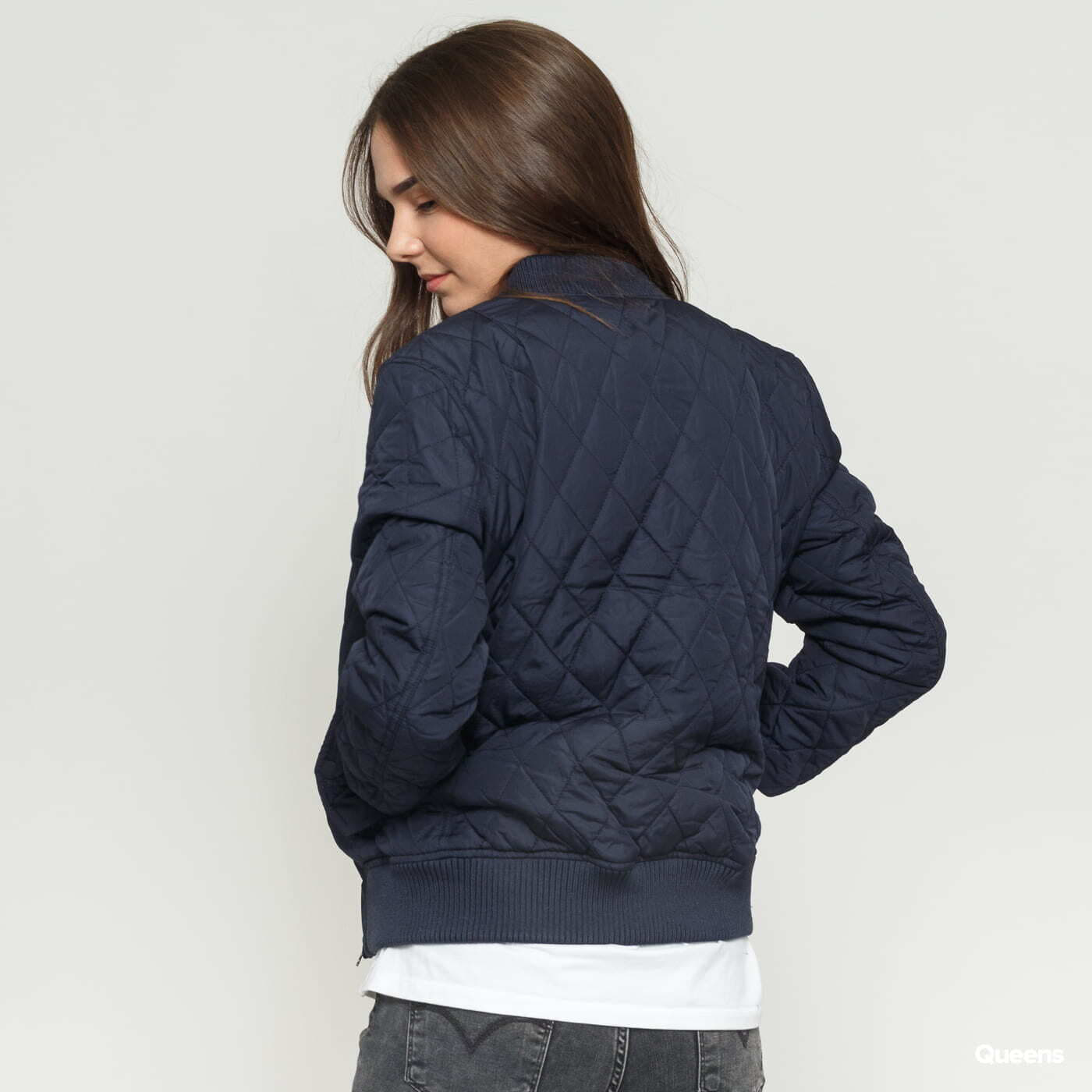 Jachetă Urban Classics Ladies Diamond Quilt Nylon Jacket Navy - 1 | YEO