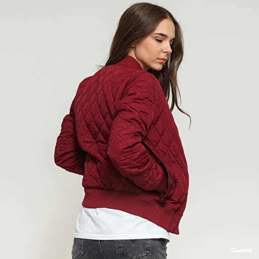 Diamond quilted nylon jacket clearance
