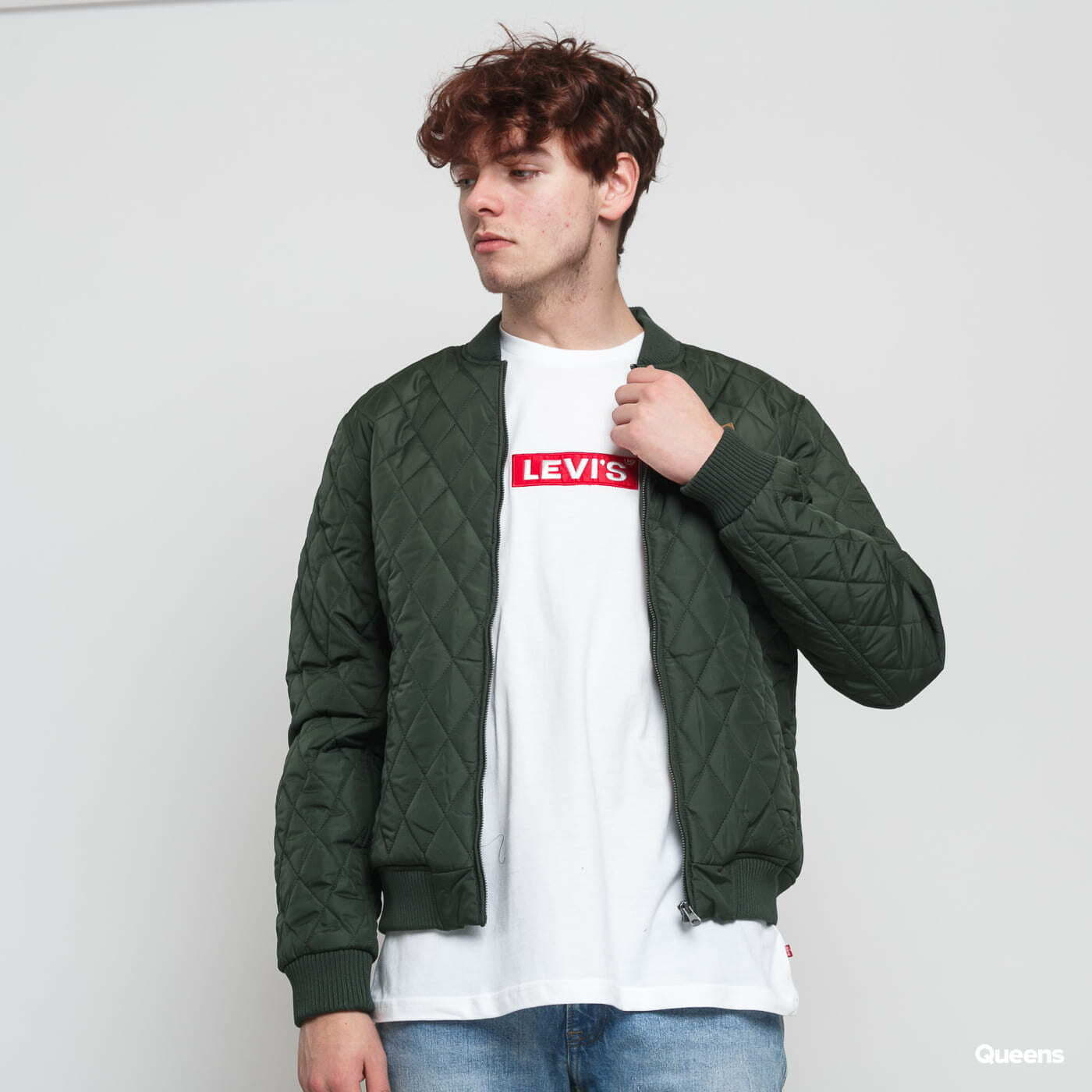 Яке Urban Classics Diamond Quilt Nylon Jacket Olive L