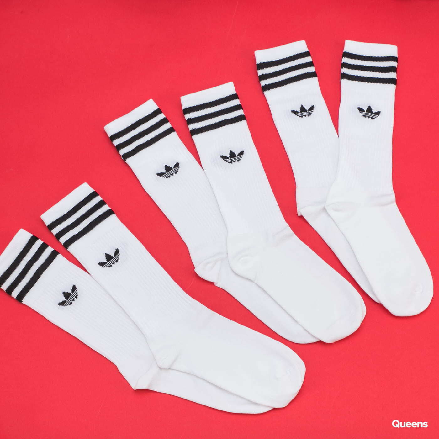 Ponožky adidas Originals Solid Crew Sock White/ Black