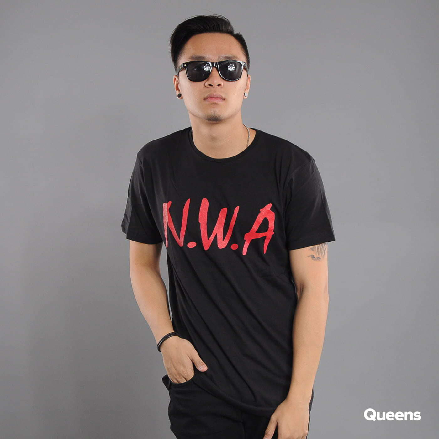 Pólók Urban Classics N.W.A. Tee Black