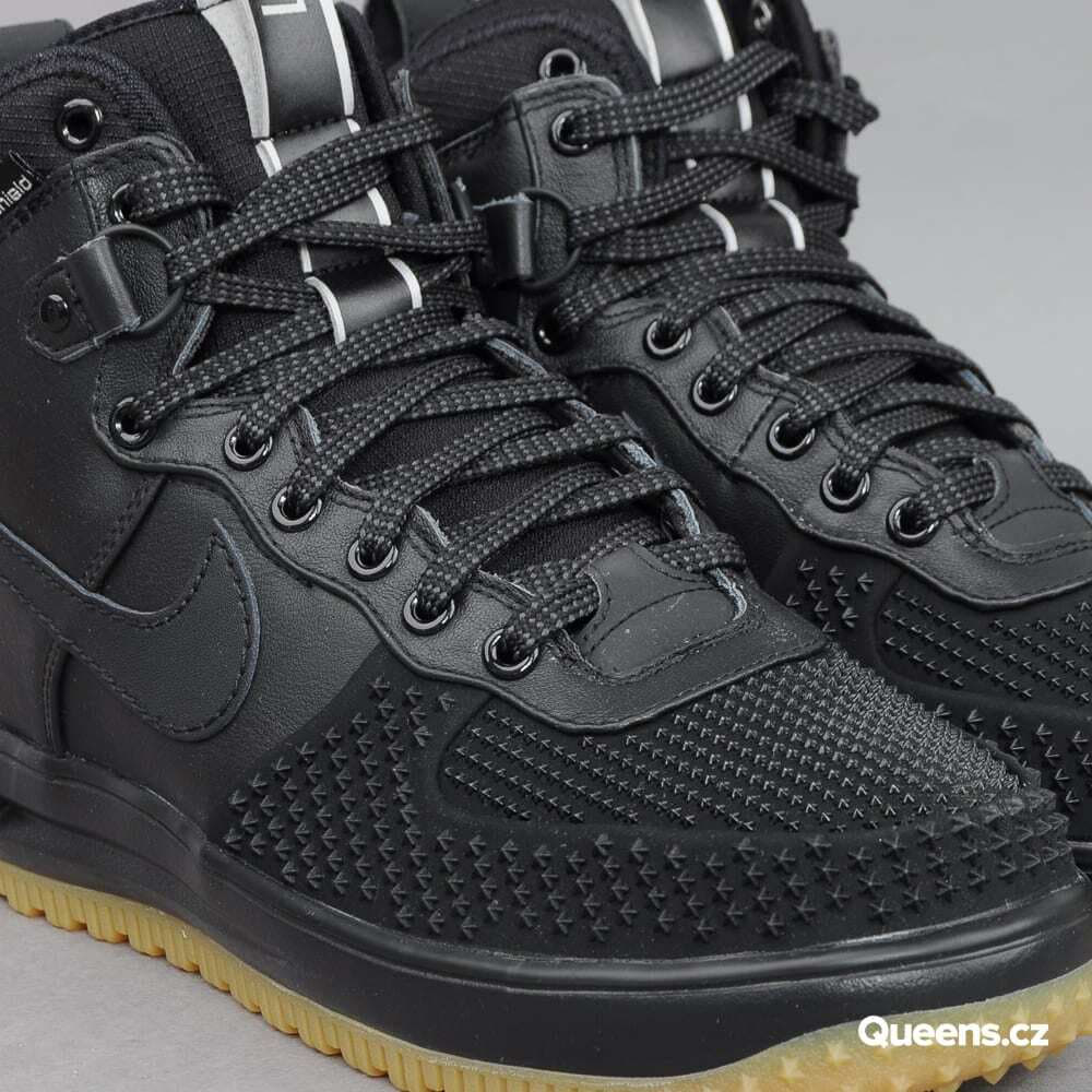 Pánske tenisky a obuv Nike Lunar Force 1 Duckboot Black/ Black/ Mtllc Slvr/ Anthrct