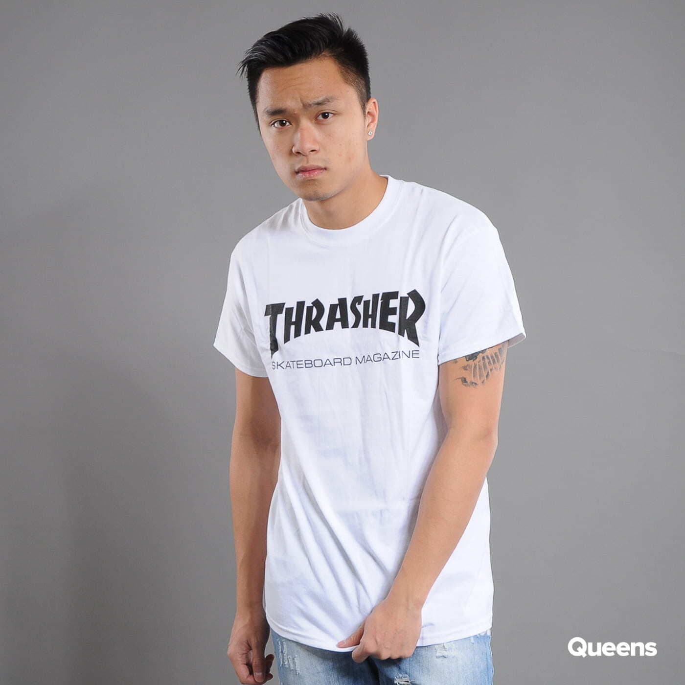 T-Shirts Thrasher Skate Mag White
