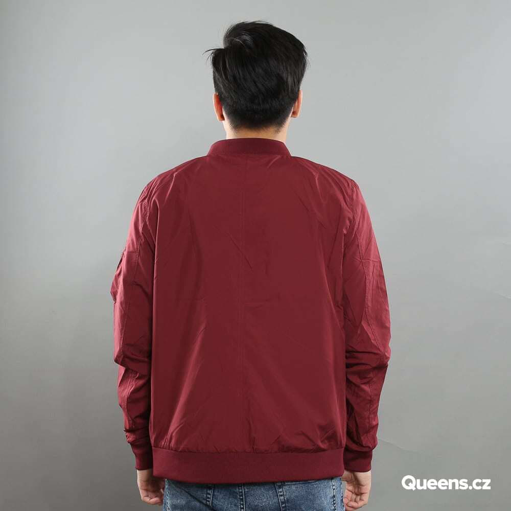 Kurtki Urban Classics Light Bomber Jacket Wine