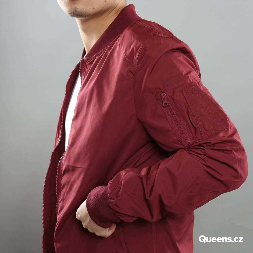 Kurtki Urban Classics Light Bomber Jacket Wine