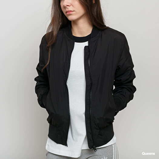 Jackets Urban Classics Ladies Light Bomber Jacket Black | Queens