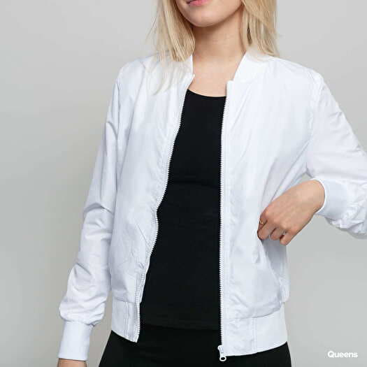Jackets Urban Classics Ladies Light Bomber Jacket White | Queens