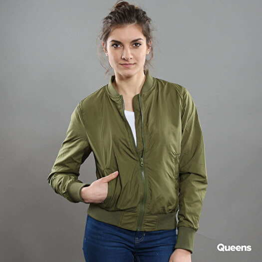 Bunda Urban Classics Ladies Light Bomber Jacket Olive