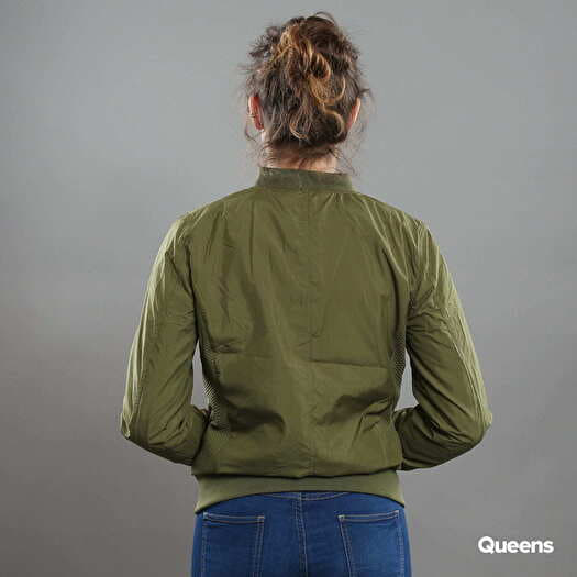 Jackets Queens Light Classics | Olive Ladies Jacket Urban Bomber