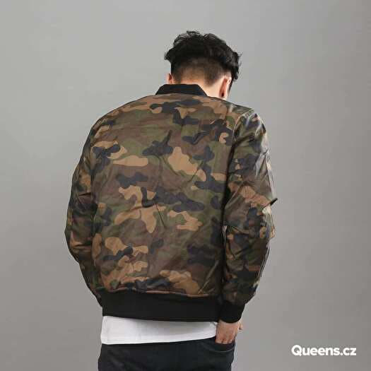 Green camo bomber jacket clearance